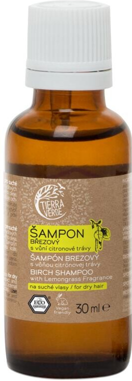 Tierra Verde Shampoo březový s vůní citronové trávy 30 ml