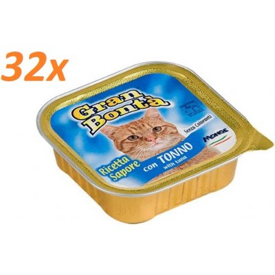 Gran Bonta paté s tuňákem pro kočky 32 x 100 g – Hledejceny.cz