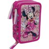 Školní penál CurePink pouzdro Disney Mickey Mouse Minnie 13 x 20 x 6 cm