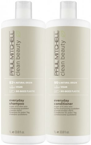 Paul Mitchell Clean Beauty Everyday šampon 1000 ml + kondicionér 1000 ml dárková sada