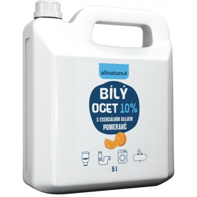 Allnature Bílý ocet 10 % s vůní malin 5000 ml – Hledejceny.cz