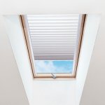 FOA Plisé roleta na střešní okna, Průsvitná, Světle Šedá, P 008 , 80 x 120 cm – Zboží Mobilmania