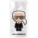 Pouzdro Karl Lagerfeld Iconic Liquid Glitter PC/T PU iPhone XS Max