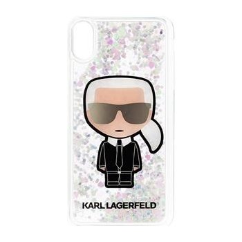 Pouzdro Karl Lagerfeld Iconic Liquid Glitter PC/T PU iPhone XS Max