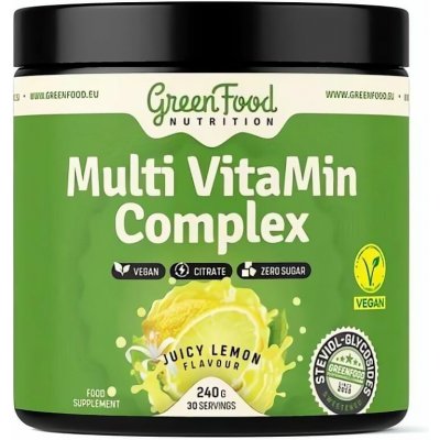GreenFood Nutrition Multi VitaMin complex citronový juice 240 g – Hledejceny.cz
