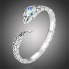 Prsteny GRACE Silver Jewellery Stříbrný prsten Snake stříbro P BSR355 Stříbrná 54