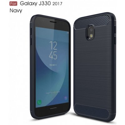 Pouzdro JustKing plastové s broušenou texturou Samsung Galaxy J3 2017 - tmavěmodré