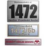 Domovní číslo popisné - orientační - velké – Zboží Mobilmania