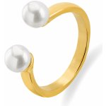 Troli Otevřený pozlacený prsten s pravými perlami VAAXA357G – Hledejceny.cz