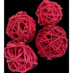 Dekorace Lata Ball žlutý 4 cm 4 kusy – Hledejceny.cz
