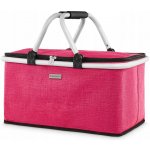 ZAGATTO Piknikový koš skládací termokoš s rámem na piknik L růžová ZG746 – Zboží Mobilmania