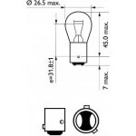 Philips Vision P21/4W BAZ15d 12V 21/4W 12594B2 | Zboží Auto