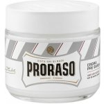 Proraso White Pre-Shave Cream krém pro snadnější oholení s mentolem, eukalyptem a glycerinem 100 ml – Zboží Dáma