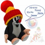 Moravská Ústředna Brno Krtek 20 cm červený kulich plyš Zvuk – Sleviste.cz