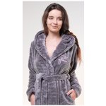 Vienetta Secret župan dámský krátký s kapucí Monika Šedá – Hledejceny.cz