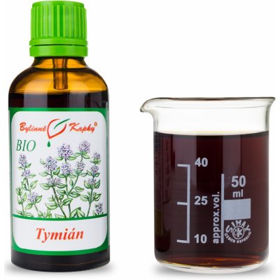 Bylinné kapky Tymián Bio kapky tinktura 50 ml – Hledejceny.cz