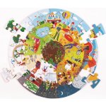 Bigjigs Toys Kulaté podlahové puzzle Čtyří roční období 50 dílků – Zboží Dáma