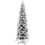Umělý vánoční stromek HOMCOM 210 cm, realistický s 800 hustými větvemi, umělý sníh, automatické otevírání – Hledejceny.cz
