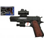 Teddies Pistole na měkké kuličky plast 20cm v krabičce 24x15x4cm – Zboží Dáma