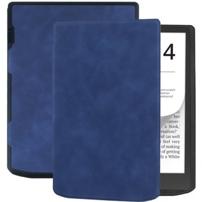 Protemio 75340 SOFT Zaklápěcí pouzdro Pocketbook InkPad 4 743G / InkPad Color 3 743K3 / InkPad Color 2 743 tmavě modré – Sleviste.cz