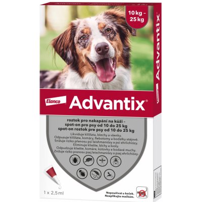 ΩAdvantix spot-on pro psy 10-25 kg 2,5 ml – Hledejceny.cz