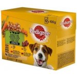 Pedigree Adult kuře hovězí krůta játra jehněčí ve šťávě 12 x 100 g – Sleviste.cz