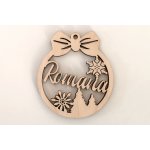 MAJADESIGN Vánoční ozdoba vyřezávaná se JMÉNEM stromek a vločky Velikost ozdoby: 16 cm – Hledejceny.cz
