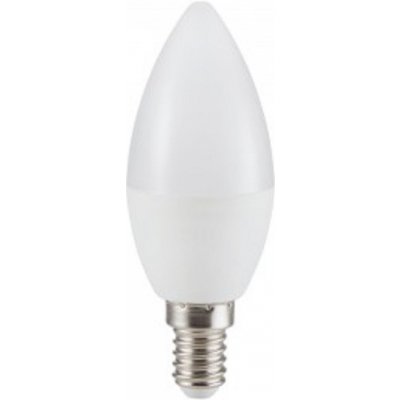 V-tac Mléčná LED svíčka C37 E14 3,7W, Teplá bílá 2500 3000K – Zboží Mobilmania