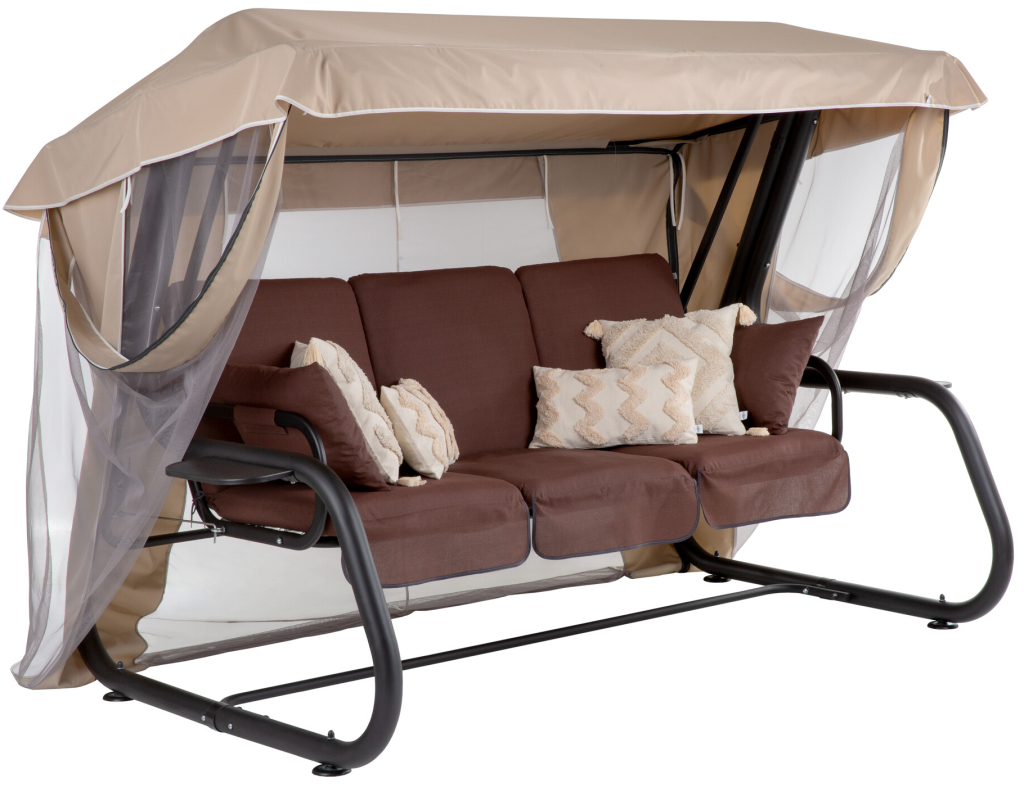Patio Venezia Lux s moskytiérou, polštářky a bočními stolky H047-04PB 448549