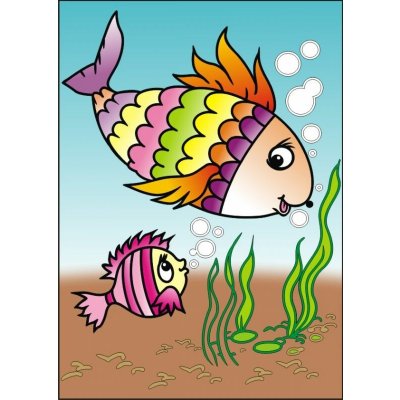 RED CASTLE Obrázek pro pískování 23x33 cm RYBKY – Zboží Dáma