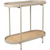 Konzolový stolek White Label Amaya 85 x 39 cm béžový dřevěný
