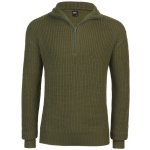 Brandit svetr Marine Pullover Troyer olivová – Hledejceny.cz