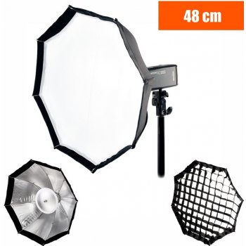 Godox Skládací softbox s deflektorem a voštinou Godox AD-S7 48cm