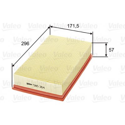 Vzduchový filtr VALEO 585264 – Hledejceny.cz