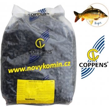 COPPENS Pelety BLACK HALIBUT s dírkou 20kg 20mm chytací pelety pro kaprovité ryby originální balení