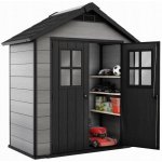 Keter OAKLAND 754 Zahradní domek 210 x 125 x 253 cm šedá/antracit 17197419 – Sleviste.cz
