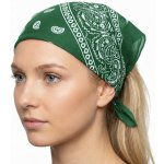 Bandana šátek zelená/bílá – Hledejceny.cz