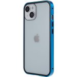AppleMix Apple iPhone 15 - 360° ochrana - magnetické uchycení - skleněný / kovový - modré – Zboží Mobilmania