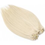 Deluxe clip in sada 51cm platina – Zboží Dáma