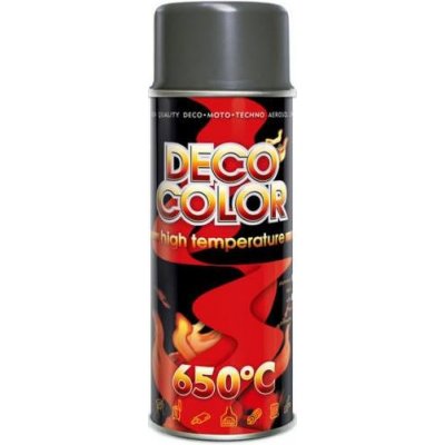 DecoColor barva ve spreji odolná teplotě 650°C 400 ml antracitová matná