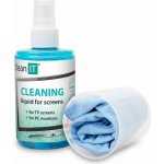 Clean IT čistící roztok na obrazovky s utěrkou CL 18 200 ml – Zboží Dáma