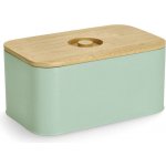 Zeller Chlebník s bambusovým víkem, 30 x 18 x 13 cm, zelený zelená – Zboží Mobilmania