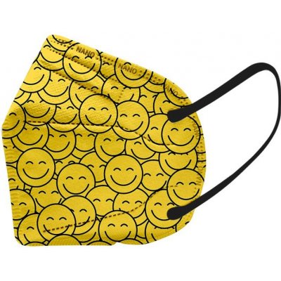 SPUR dětský NANOSÍK ve tvaru respirátoru smajlíci 5 ks – Zboží Dáma