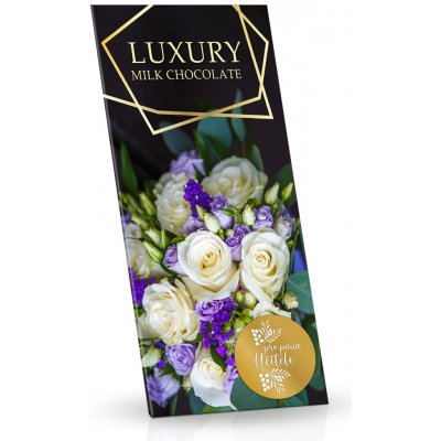 Selllot Luxury bílé růže mléčná s mandlemi a malinami 175 g – Sleviste.cz