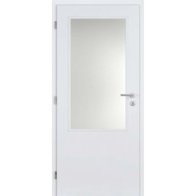 Doornite Basic 2/3 sklo lakované levé bílé prosklené C1HMF2.70L1 74,6 x 198,3 cm