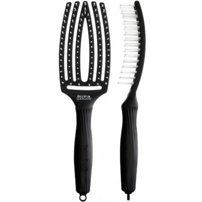 Olivia Garden Fingerbrush Medium Black Nylon – Sleviste.cz