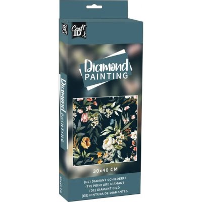 GRAFIX Diamantové malování Květiny 30 x 40 cm – Hledejceny.cz