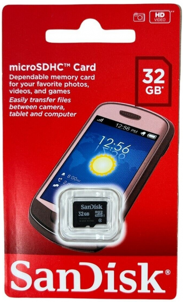 SanDisk microSDHC 32 GB Class 4 SDSDQM-032G-B35