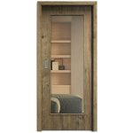 Sapeli Elegant Komfort M40 posuvné dub sherwood 100 x 210 cm Planibel bronz – Hledejceny.cz