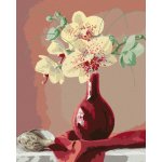 Zuty Malování podle čísel ZÁTIŠÍ ORCHIDEJ V ČERVENÉ VÁZE A MUŠLE PIETER WAGEMANS – Hledejceny.cz